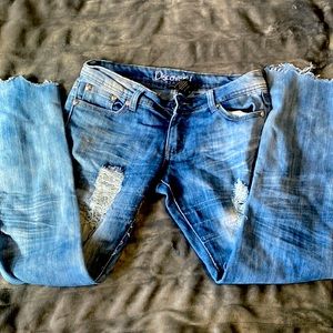 Low rise Ripped jeans